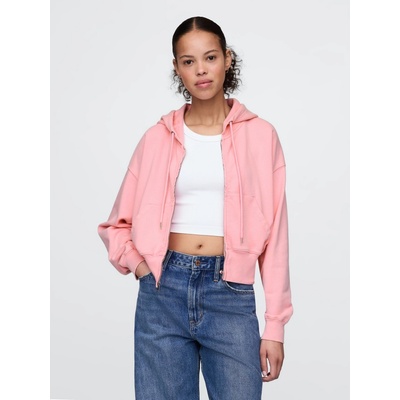 GAP Oversize mikina Heavyweight růžová