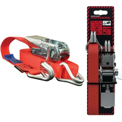 Quickloader upínací popruh 900 kg, 5 m x 25 mm Dvojbalení