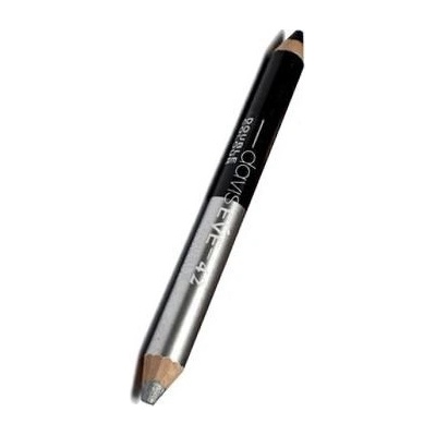Princessa Davis Eye Double Colour oční stíny v tužce & ořezávátko 42 Black a stříbrná 6 g