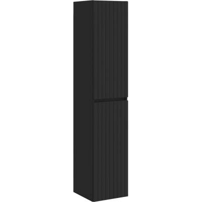 vidaXL Стенно Баня Кабинет Черно 33 x 34, 5 x 160 см (890643)