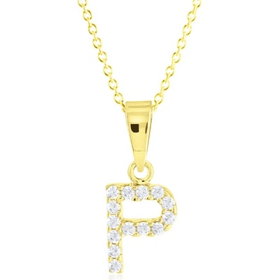 Gemmax Zlatý řetízek s písmenem P GLSYB-56671-36261