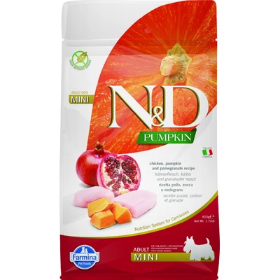 N&D Grain Free Pumpkin Adult Mini Chicken & Pomegranate 0,8 kg