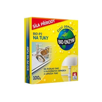 Bio-Enzym Bio-P2 biologický přípravek rozkládá tuky v odpadních trubkách 100 g