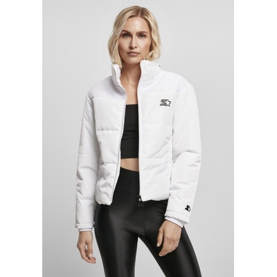 Ladies Starter Logo Puffer Jacket white