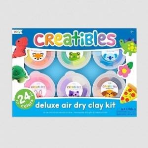 OOLY Комплект пластелин Ooly Lekkolina Creatibles Air Dry Clay, 24 цвята