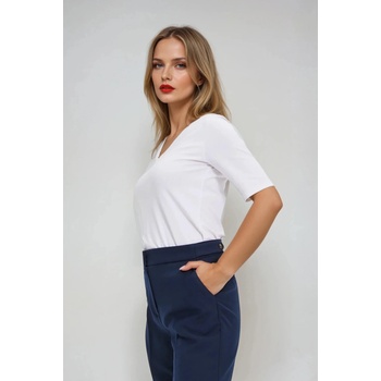 Moodo Бял базов топ с 3/4 ръкав Moodo Moodo | Byal | ЖЕНИ | XS