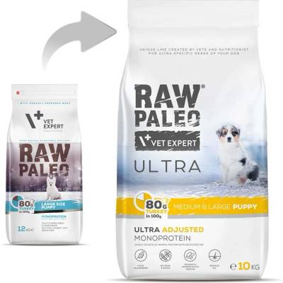 VetExpert Vetexpert Raw Paleo Ultra Пуйка за кученца средни/големи 10 кг