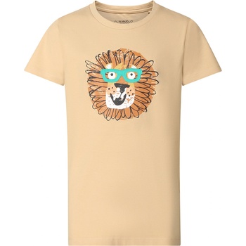 NAX Детска памучна тениска nax NAX WERVO камилска NAX | Bezhov | Момчешки | 92-98