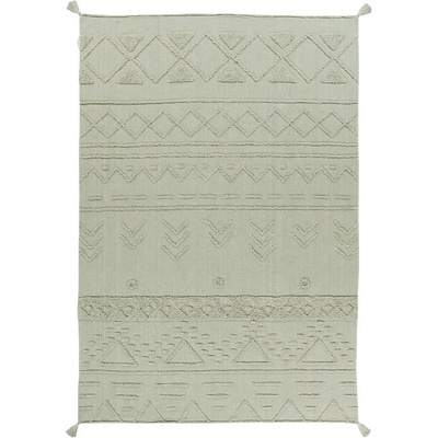 Lorena Canals Светлозелен ръчно изработен памучен килим подходящ за пране 170x240 cm Tribu Olive - Lorena Canals (C-TRIBU-OLV-L)