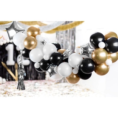PartyDeco Balónová girlanda Hvězdy mix 167 x 135 cm