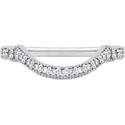 Eppi Vykrojený zlatý snubní prsten plný diamantů Roqey R37135