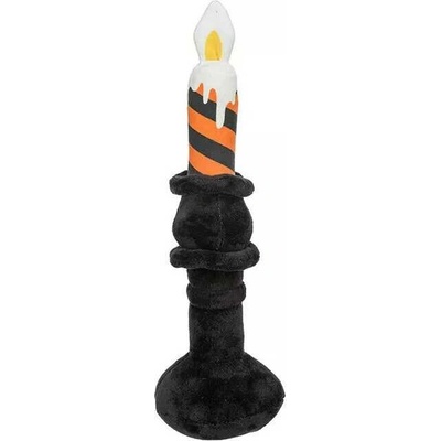 Trixie svícen Hallween plyšová se zvukem 33 cm černá oranžová