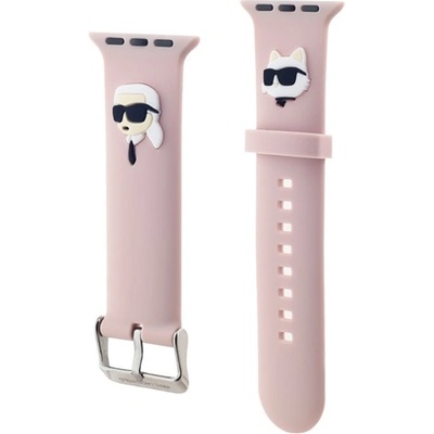 CG MOBILE Karl lagerfeld karl and choupette head nft Каишка с метална катарама, нестандартен размер, цвят РОЗА klawmslkcnp (klawmslkcnp)