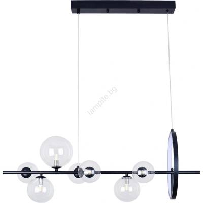 LED Пендел HYBRID LED/15W/230V + 7xG9/6W 4000K черен (SA2288)