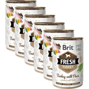 Brit Консерва Brit Fresh Turkey with Peas 6 x 400 г