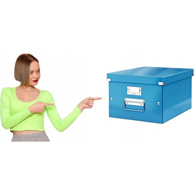 Leitz Střední univerzální krabice Click & Store, Modrá