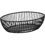 Horecano HORECANO-REN-Панер елипса метален 20x16xh6cm ЧЕРЕН (HC-39165) (0139165)