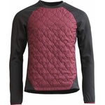 Zimtstern Мъжка фланелка с дълъг ръкав за колоездене Zimtstern Spinz Hybrid Sweater Synthetic jumper - Windsor Wine / Pirate Black - размер XL (004-6837-0214)