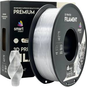 Smart Print FG-S32-E1, 3D нишка, PETG, 1, 75 мм, 1000 г, Прозрачен (Transparent) (FG-S32-E1)