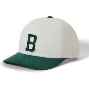 Brixton Шапка с козирка Brixton Big B Medium Profile Cap Cotton Cap - Off White / Primal Green - размер One Size (904-5659-0211)