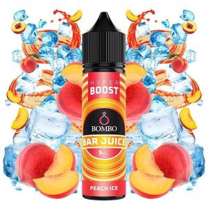 Bombo Bar Juice Hyper Boost Peach Ice 5ml/60ml - boombvaping - 19,54 лв