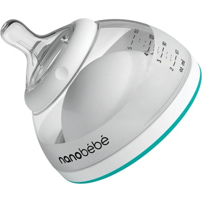 Nanobebe Бутилка за кърма Nanobebe - 150 ml, ⁪минт (31001)