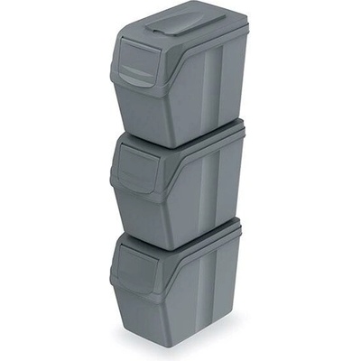 Prosperplast odpadkové koše SORTIBOX ISWB20S3 šedý