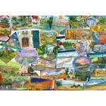 Schmidt Spiele - Puzzle Travel Stickers 1000 - 1 000 piese