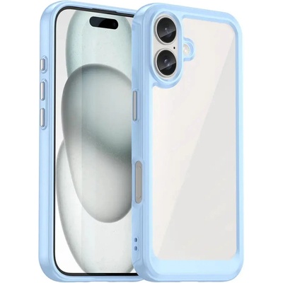 HQWear Кейс Outer Space за iPhone 16, син (Outer Space Case iPhone 16 blue)