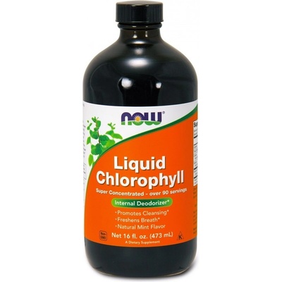 Now Foods Liquid Chlorophyll & Mint tekutý chlorofyl 473 ml