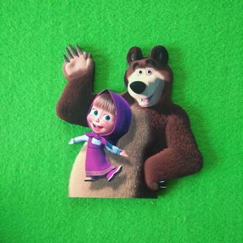 Image 1 of Loranc Магнит за торта - Маша и Мечока