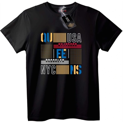 NOONEBRAND Тениска Brooklyn NYC Градска - 2XL, White