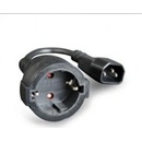 Napájecí kabely Gembird Power Adapter Cord IEC320 C14 -Schuko, M-F, 15cm, PC-SFC14M-01