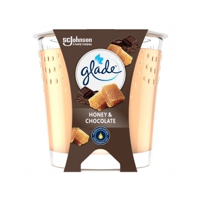 SC Johnson Свещ Glade 112 г Свещ Мед и шоколад