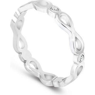 Biju Dámský z chirurgické oceli složený ze symbolu nekonečna 4000246