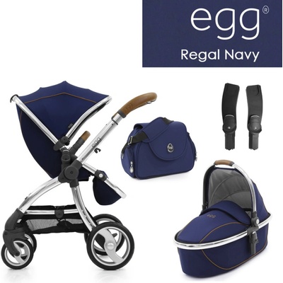 BabyStyle EGG set Regal Navy 2020 + korba + taška + adaptéry