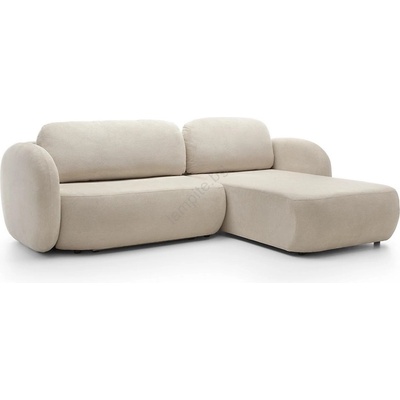 Laski Ъглова разтегателна гарнитура тип l olbia с ракла, дясна, бежова (lk0074)