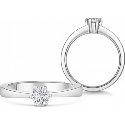 Sofia Diamonds zlatý zásnubný prsteň s diamantom BDRB00071WG