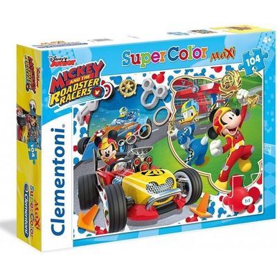 Clementoni Disney Mickey závodník Supercolor Maxi 104 dielov