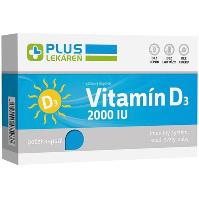 Plus Lékáreň Vitamín D3 2000 IU 60 kapsúl