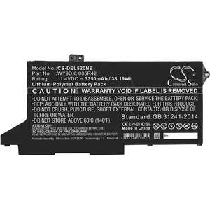 Cameron Sino Батерия за лаптоп DELL Latitude 5420, Latitude 5520 005R42, WY9DX LiPo 11.4V 3350mAh CAMERON SINO (CS-DEL520NB) - xtreme