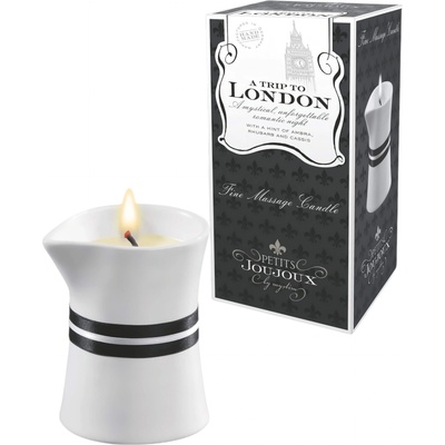Petits Joujoux London - масажна свещ - ревен и кехлибар (120ml)