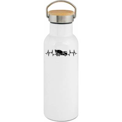 123TRIKO termoska EKG, betonář, černý tisk 500 ml