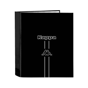 Kappa Папка с пръстени Kappa Dark Черен A4 27 x 33 x 6 cm