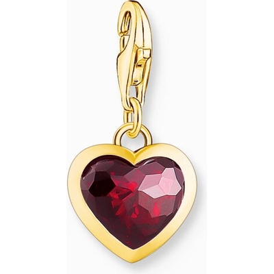 Thomas Sabo přívěsek charm Gold-plated red heart 2094 414 10