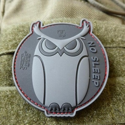 JACKETS TO GO Nášivka SPECIAL OPS OWL plast velcro ČERNÁ