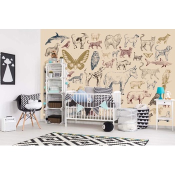 DIMEX ART s. r. o Самозалепваща се флизелинова фототапета колекция животни 375 x 250 см