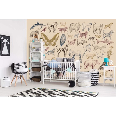 DIMEX ART Самозалепваща се флизелинова фототапета колекция животни 375 x 250 см