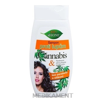 Bione Cosmetisc BIO CANNABIS Šampón proti lupinám 260 ml