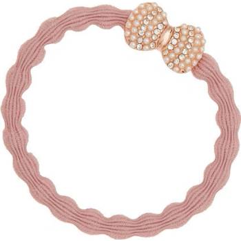 By Eloise London Rose Gold Bling Bow barva Champagne Pink